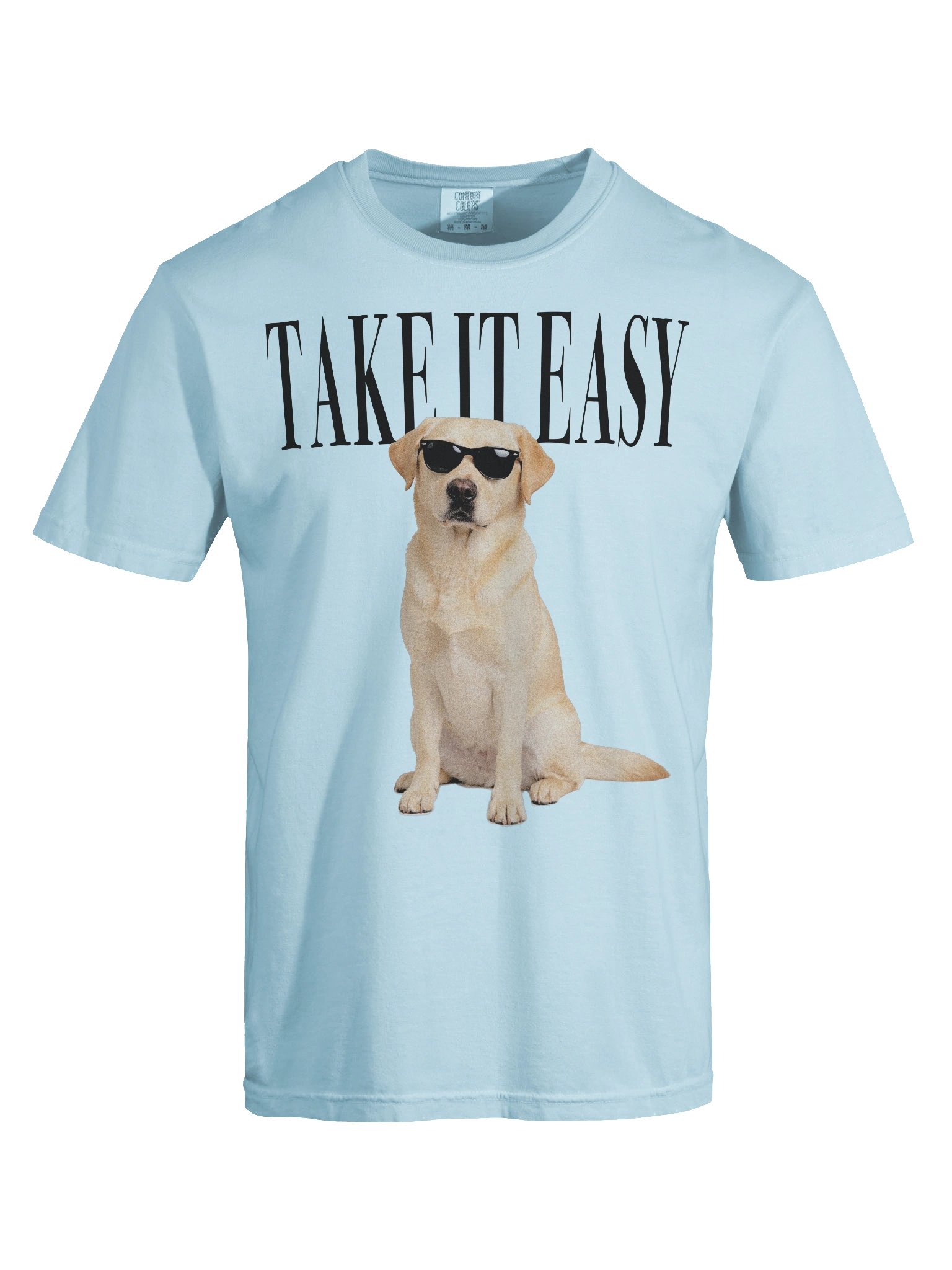 Take It Easy '90s Pop Vintage-Style T-Shirt for Labrador Retriever(Yellow) Lovers product image (10)