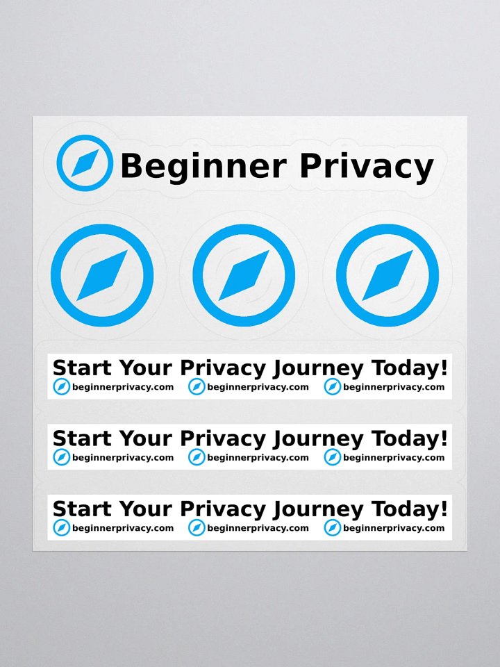 Beginner Privacy Kiss-Cut Stickers product image (1)