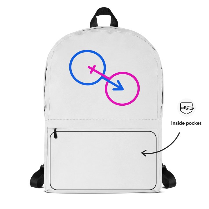 Traditional Gender Symbols All-Over Backpack product image (2)