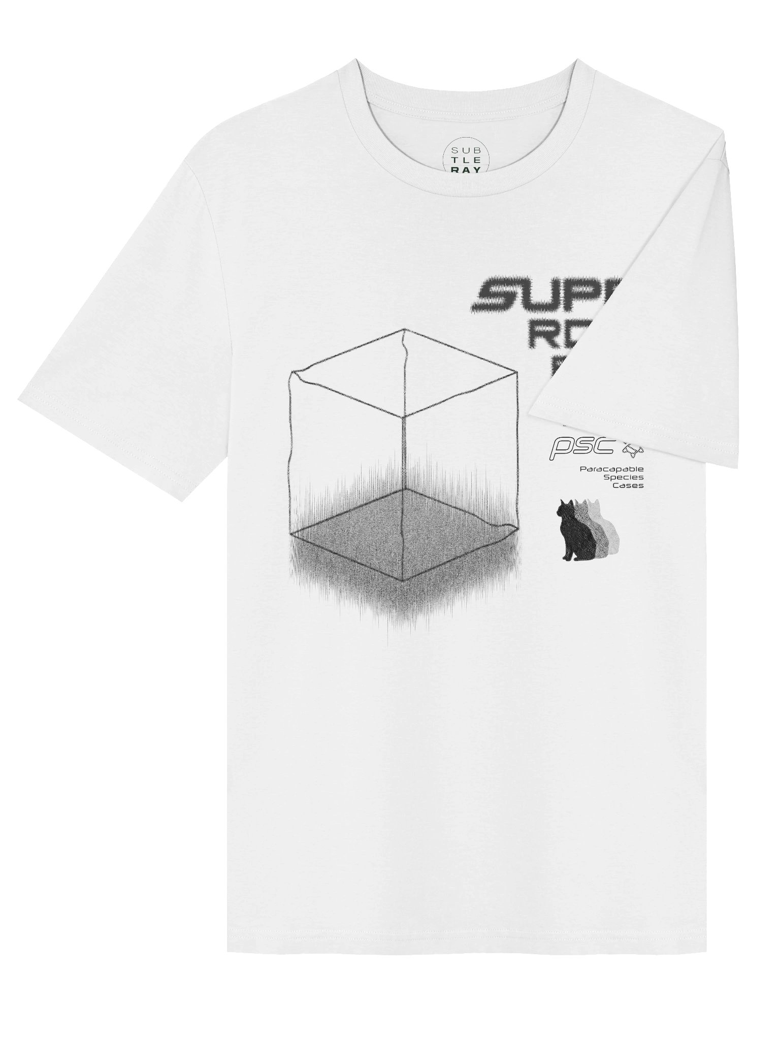 Superdisposition / Cat Monochrome Tee (Ships from US) product image (4)