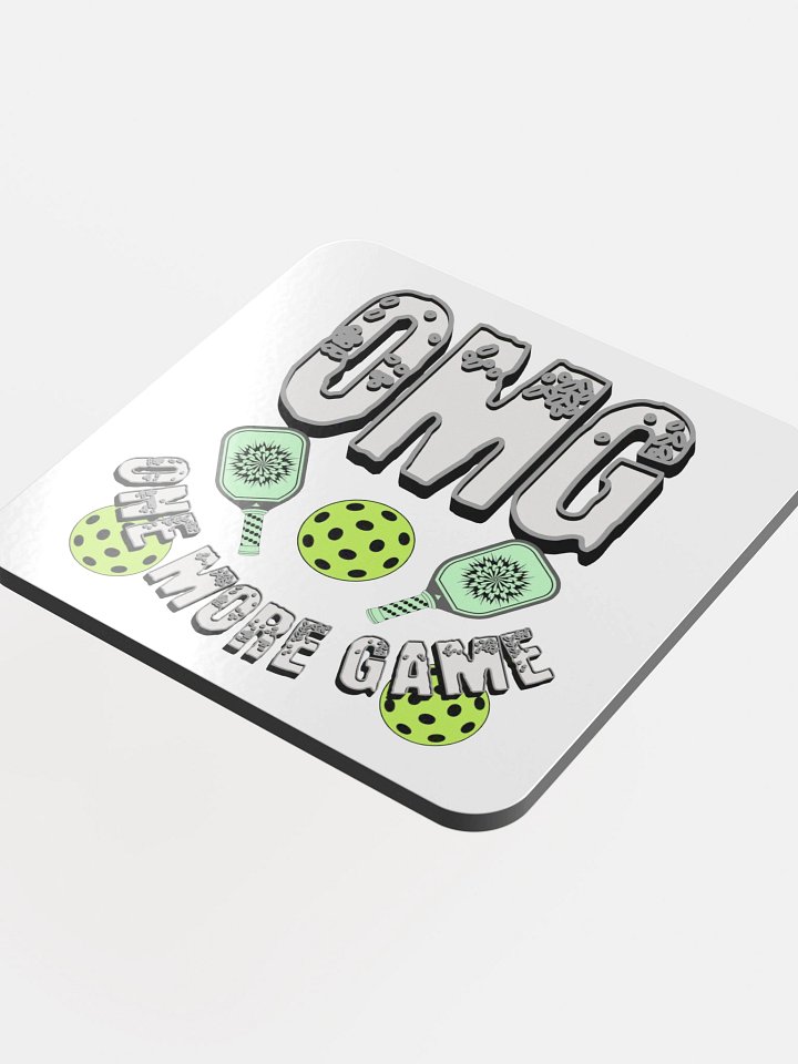 OMG One More Game Pickleball Block Madness Coasters product image (1)