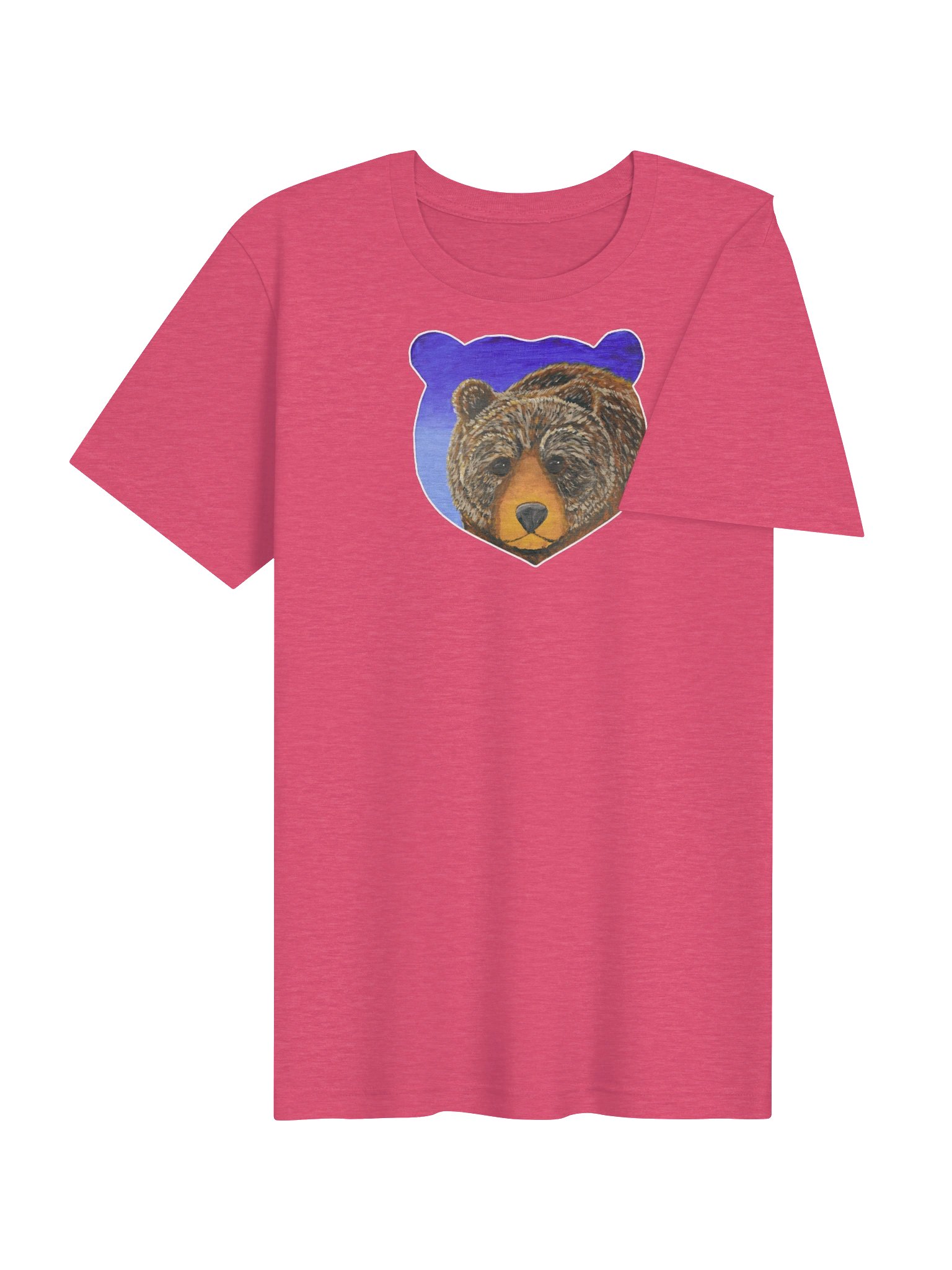 Bear Portrait Painting Print - Bella+Canvas Tee product image (94)