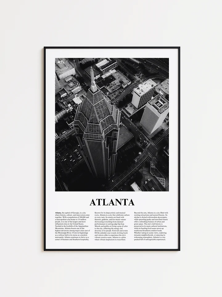 Atlanta 04 Newspaper Poster | Framed product image (1)