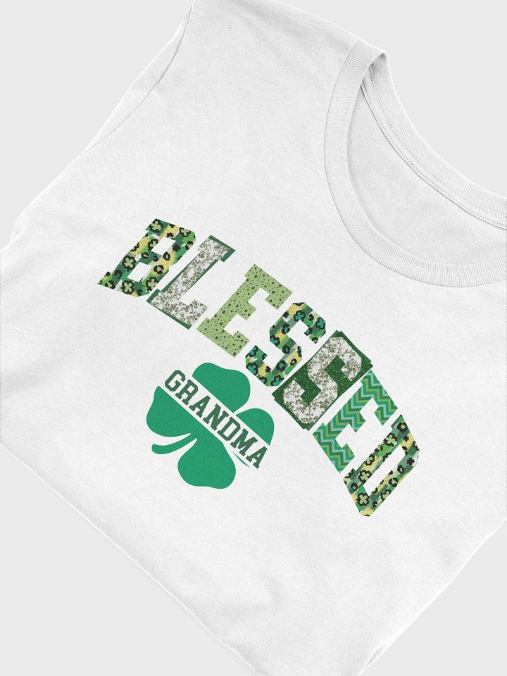 St Patricks Day Blessed Grandma Shirt - Clover t-shirt St Patricks Gift for Grandmother product image (1)