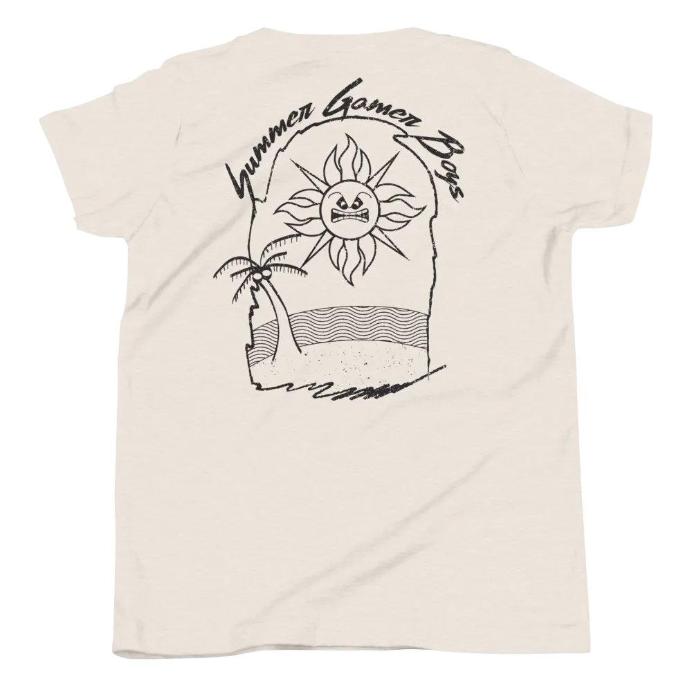 Kids Summer Gamer Boys Tee (Monochrome) product image (4)