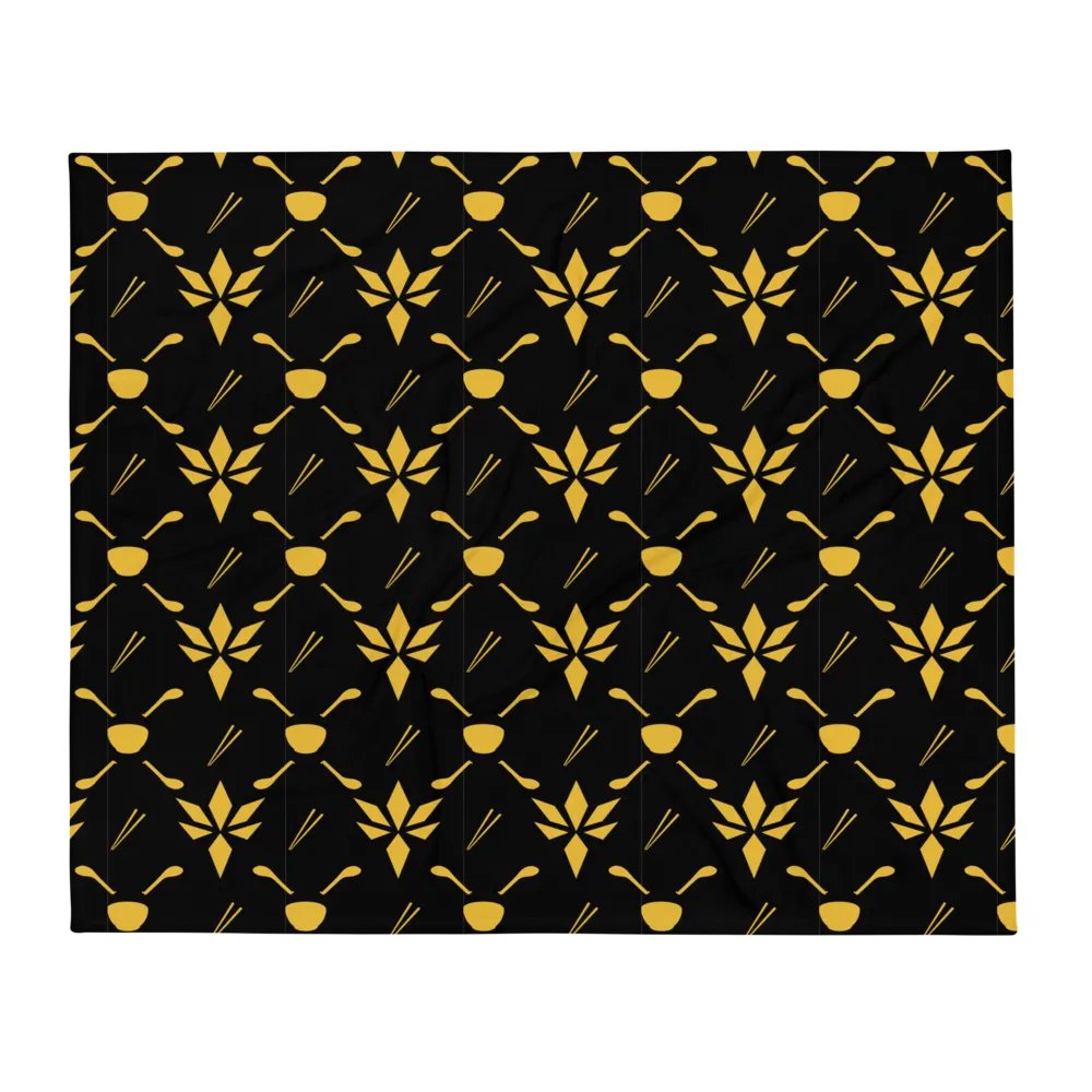 Sjouklynne Emblem Print Throw Blanket product image (1)
