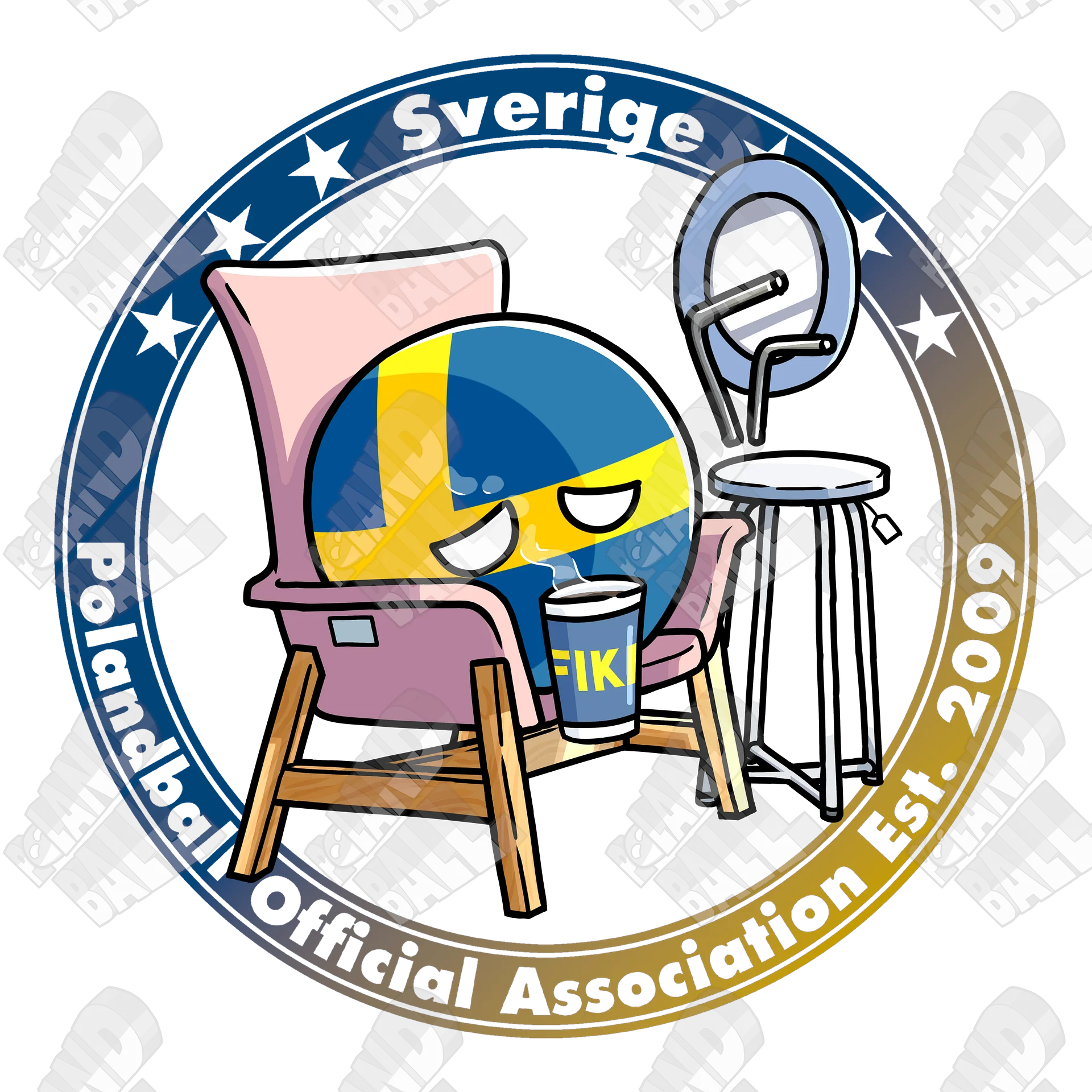 Polandball Official Association T-shirt - Sweden product image (4)