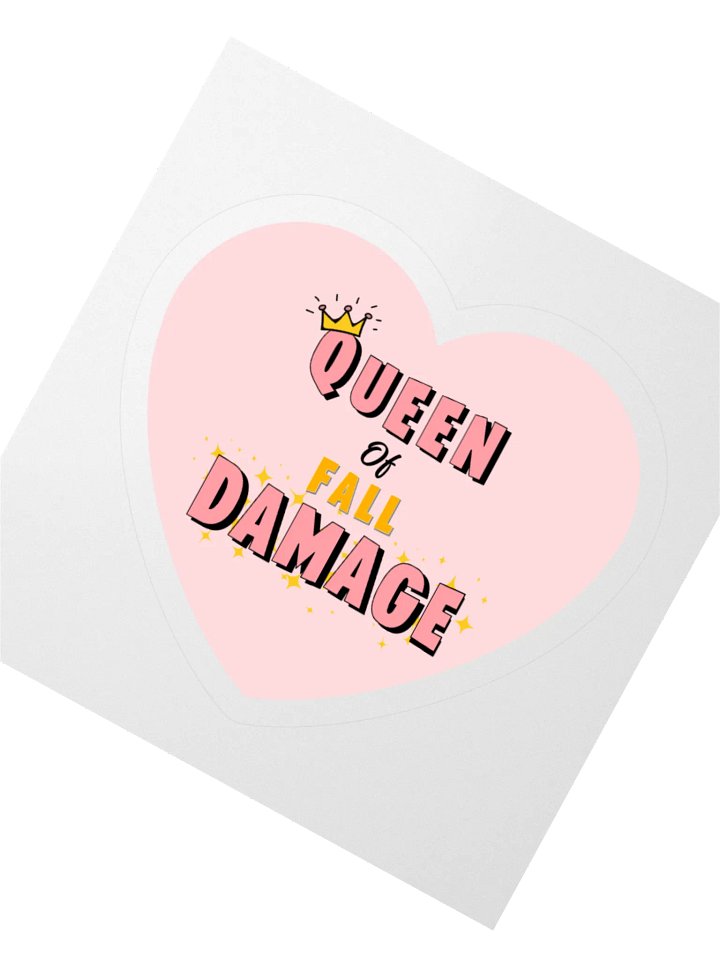 Queen of Fall Damage Vinyl Sticker product image (2)