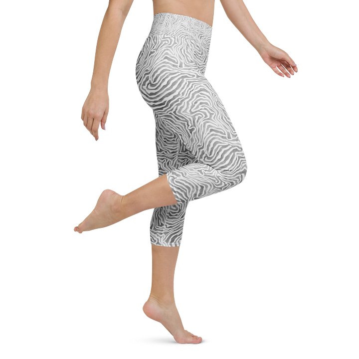 Light Grey Snake Capri Leggings product image (1)