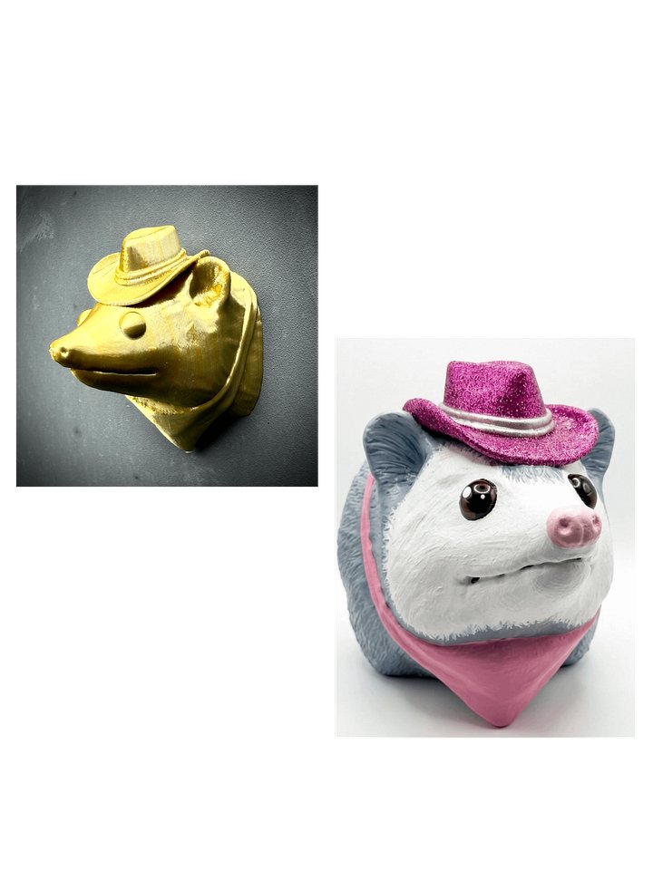 Possum Party Bundle: Wall Mount + Magnet (Gold & Silver) product image (1)
