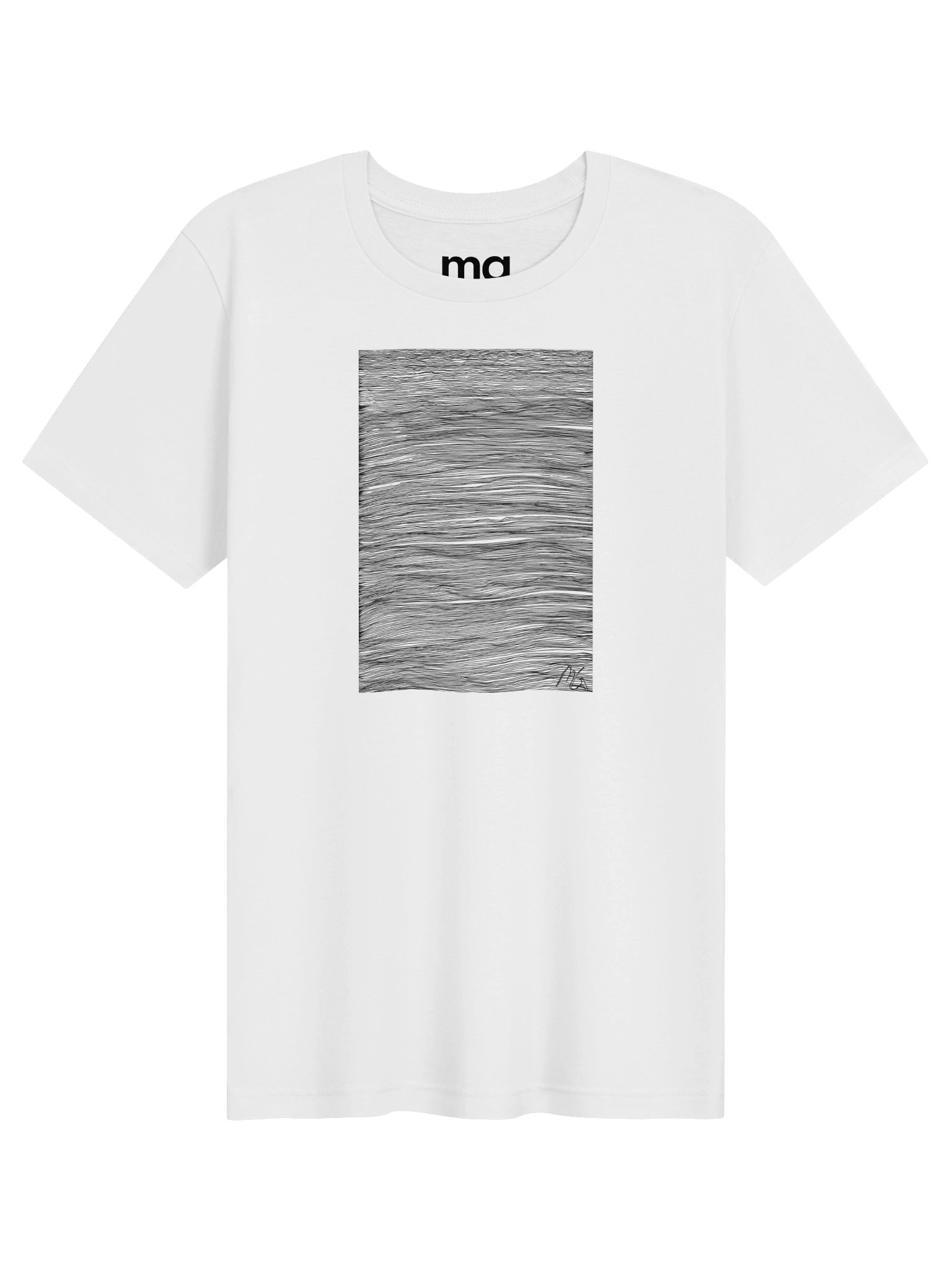 Undulating // T-shirt white product image (1)