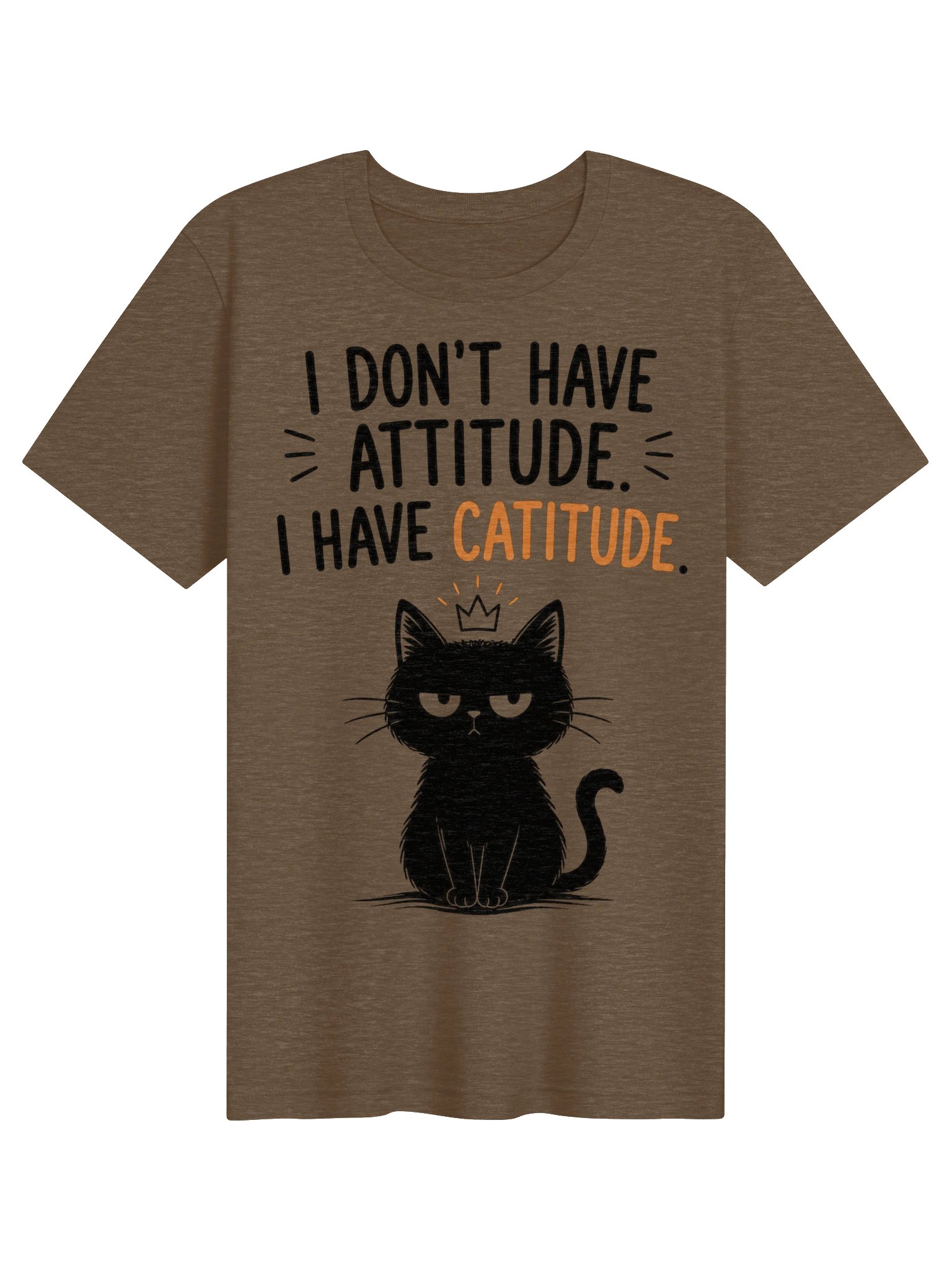 Catitude Crown Cat Graphic Tee product image (2)