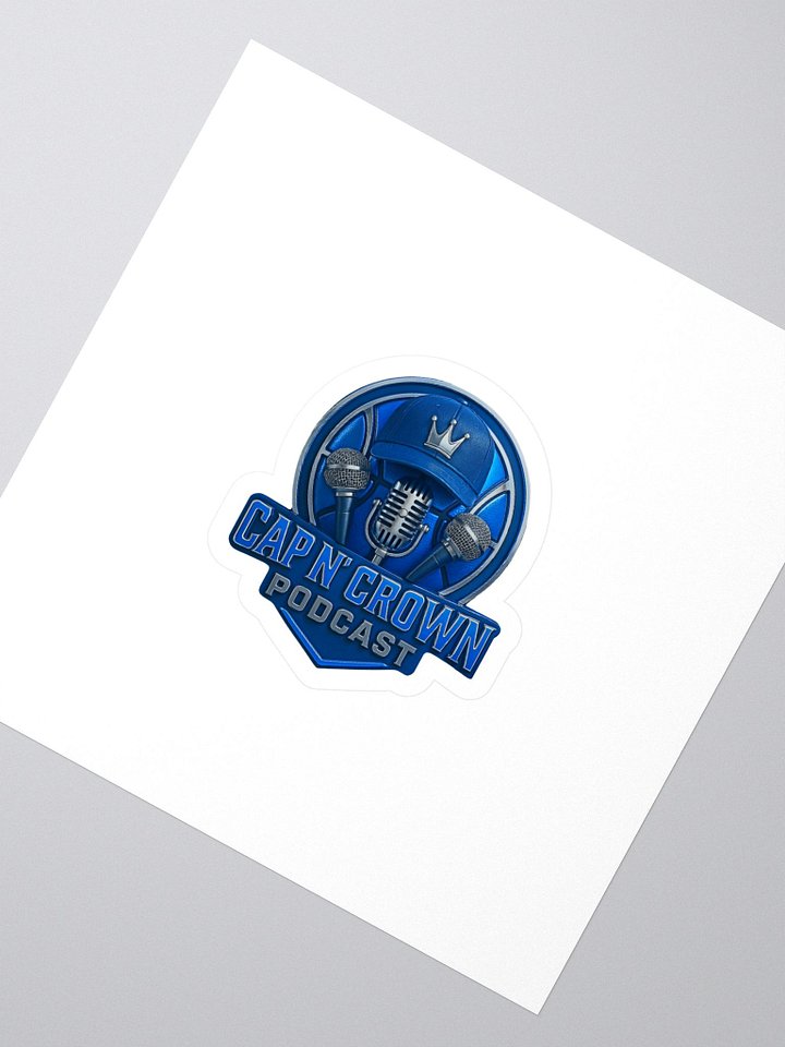 Cap N Crown Logo Sticker (Blue) product image (2)