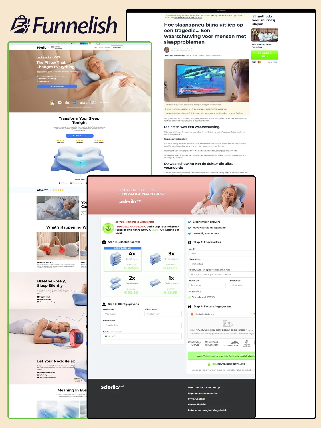 Derila Pillow | Funnelish Template product image (1)