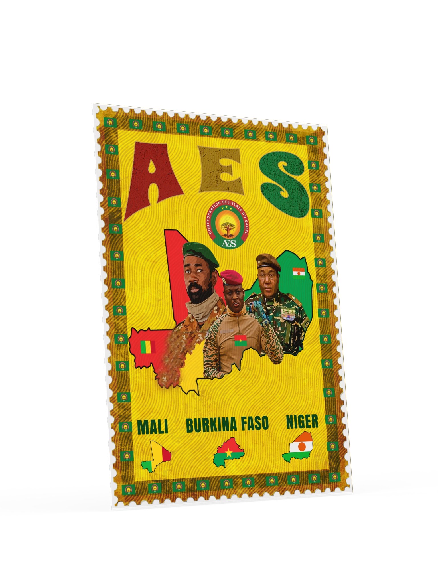 AES Sahel Confederation Poster | Mali, Burkina Faso, Niger product image (5)