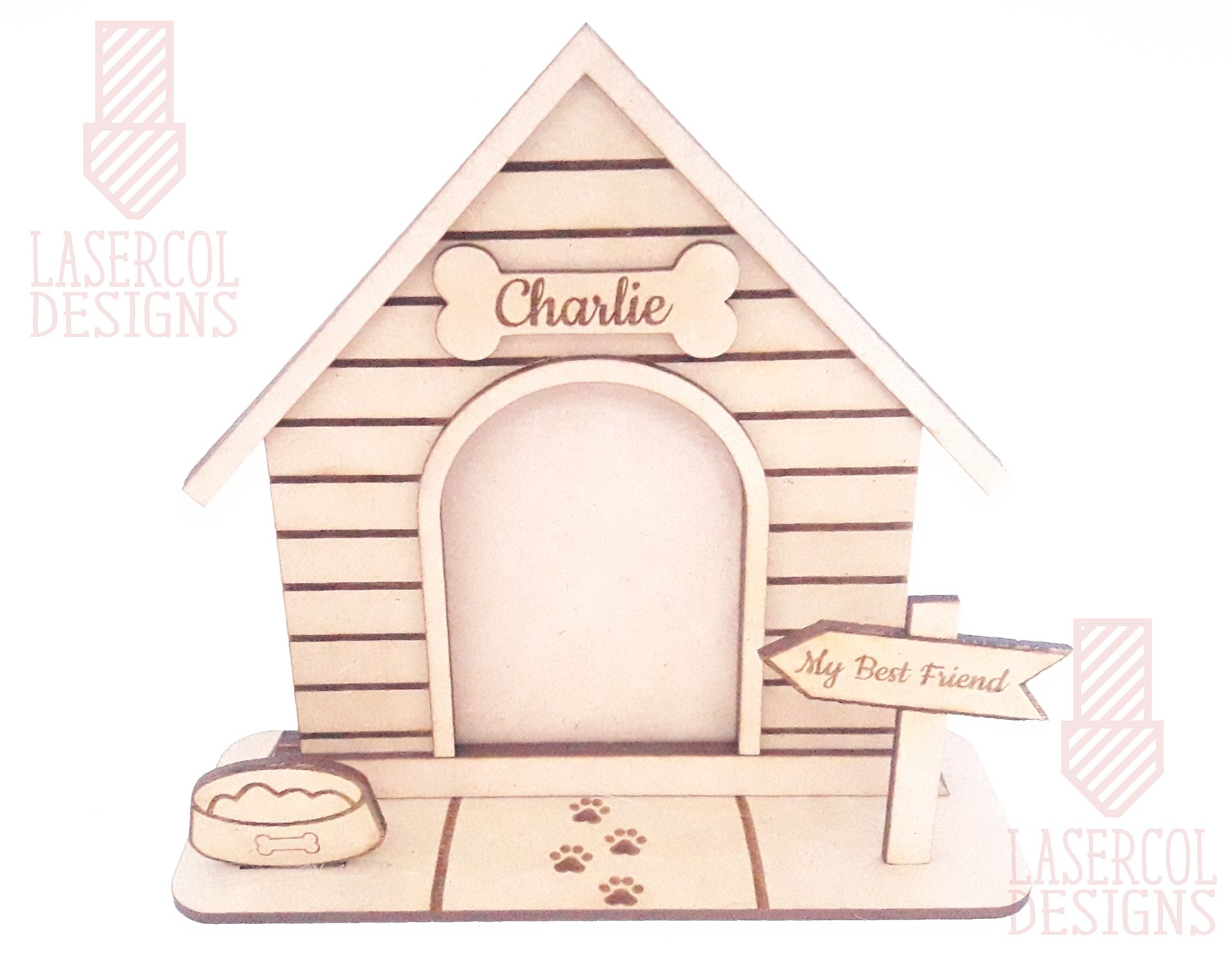 Dog House Photo Frame - Laser Cut Files product image (2)