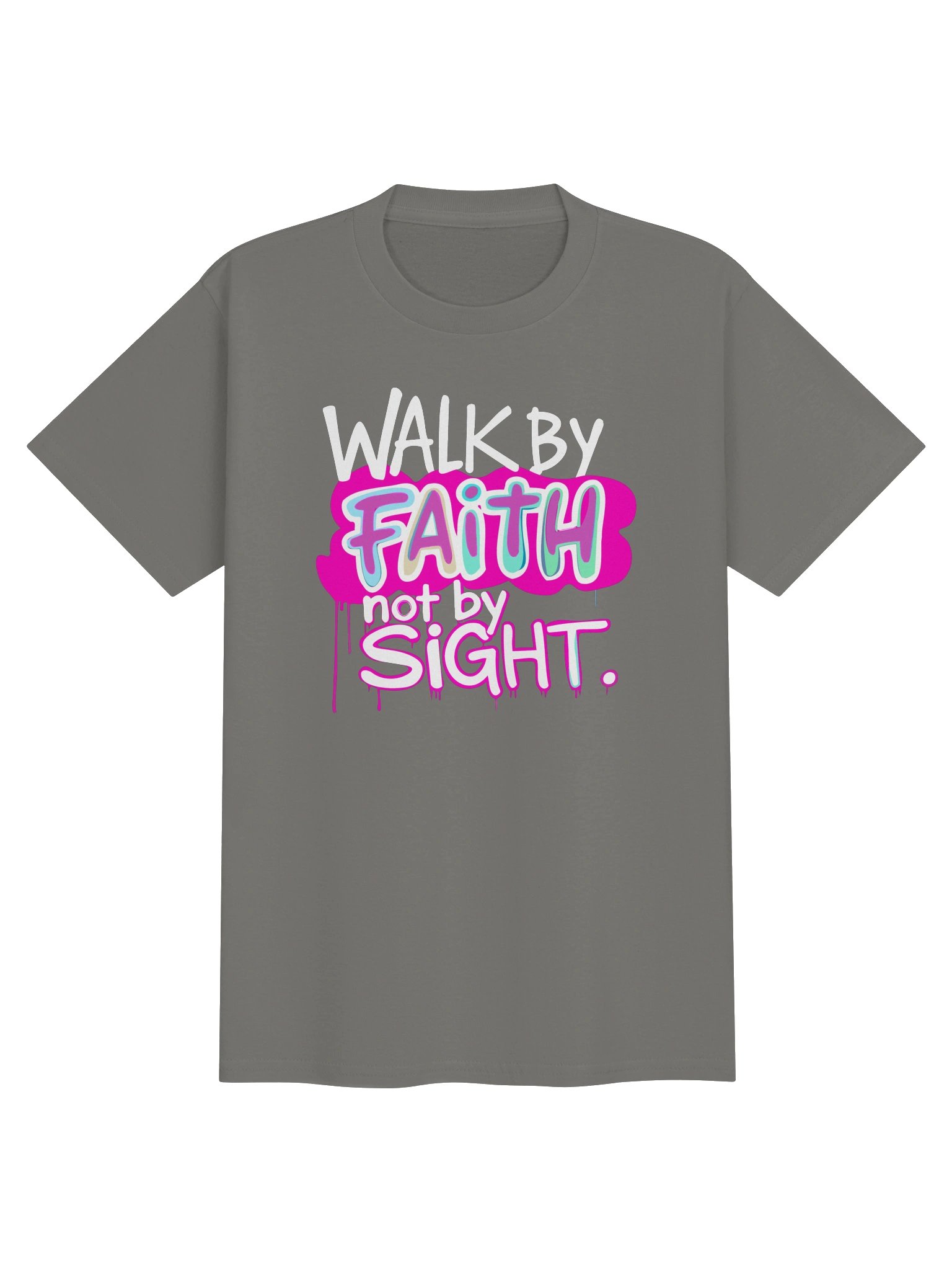 Walk By Faith Girls Bible Verse T-Shirt product image (6)