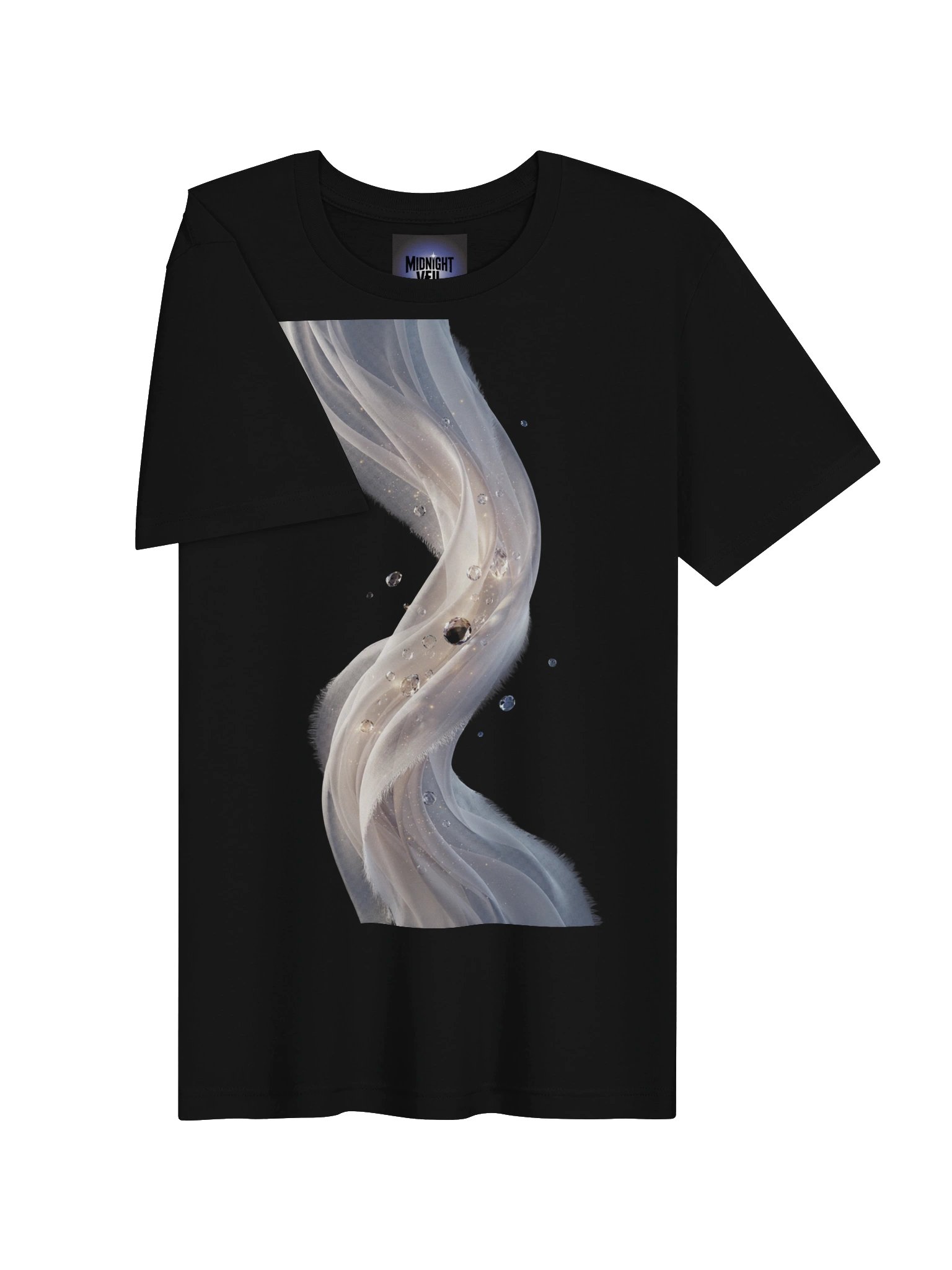 Midnight Veil Crystal Flow T-Shirt product image (25)