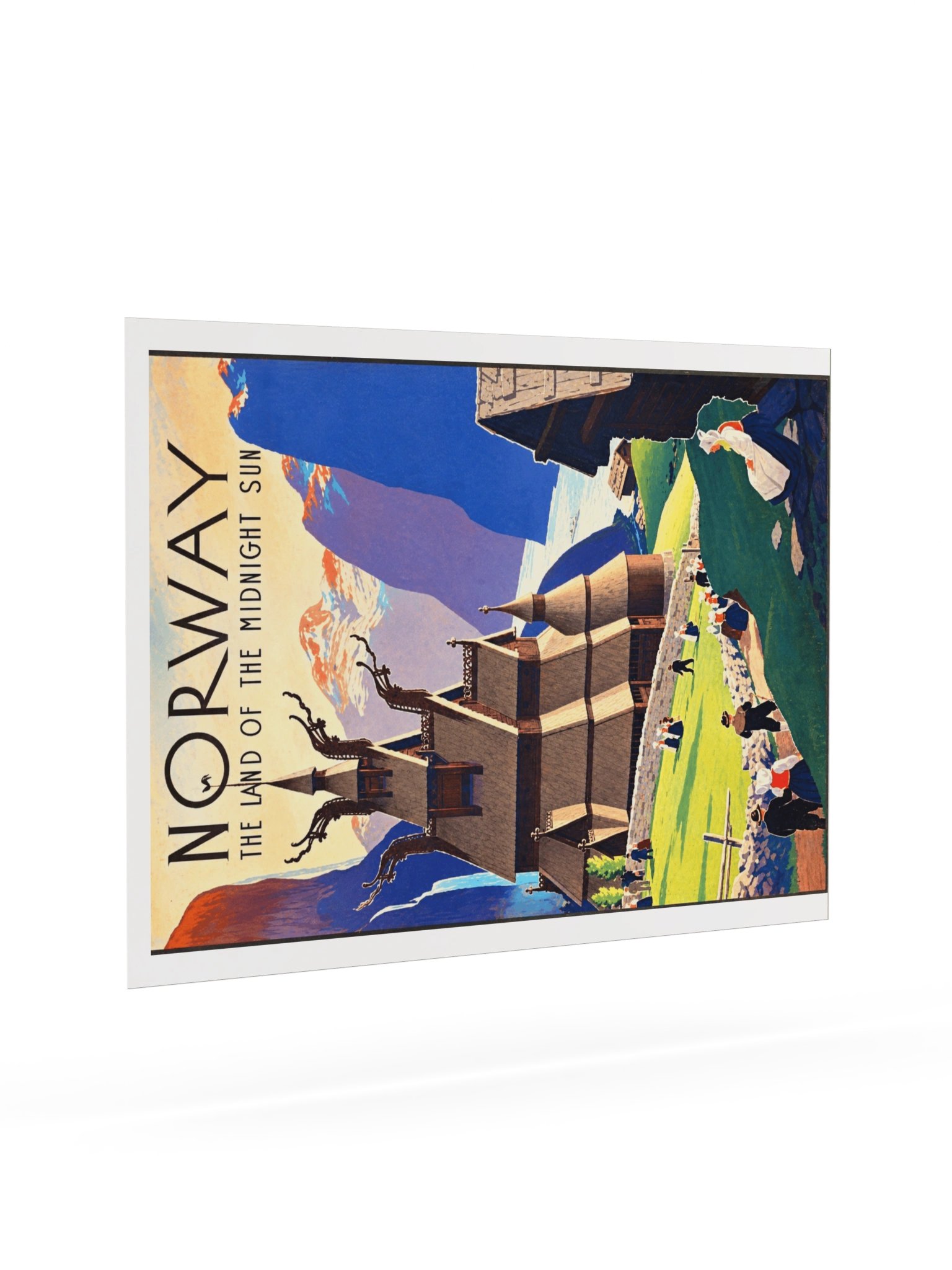 Norway Midnight Sun Vintage Travel Poster product image (44)