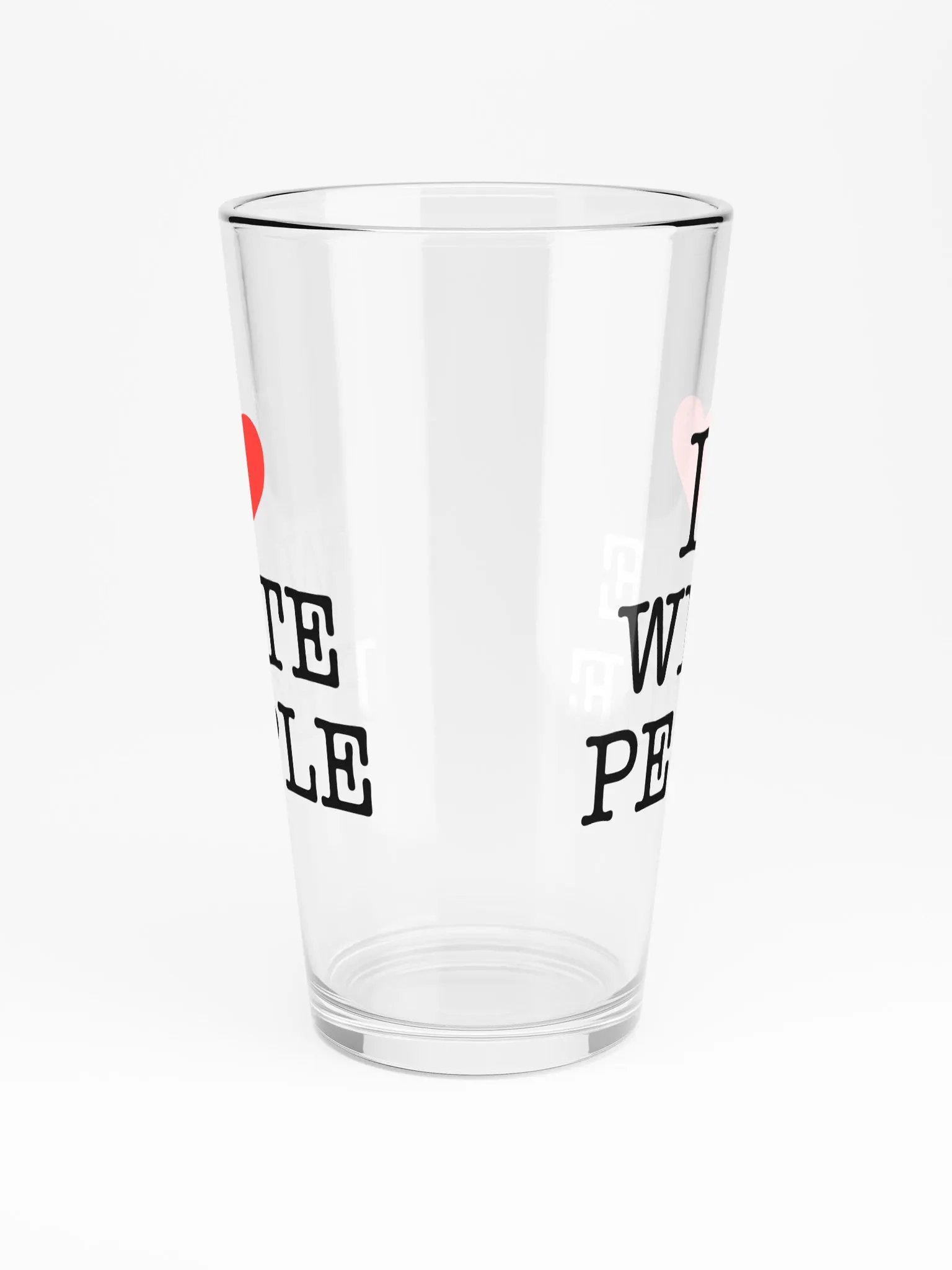 I Love White People - Glass product image (5)