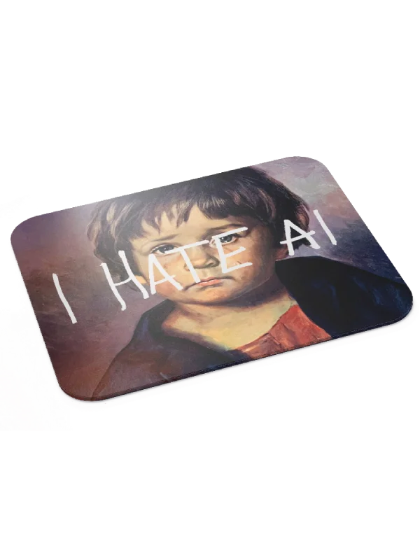 I HATE AI Mousepad product image (1)