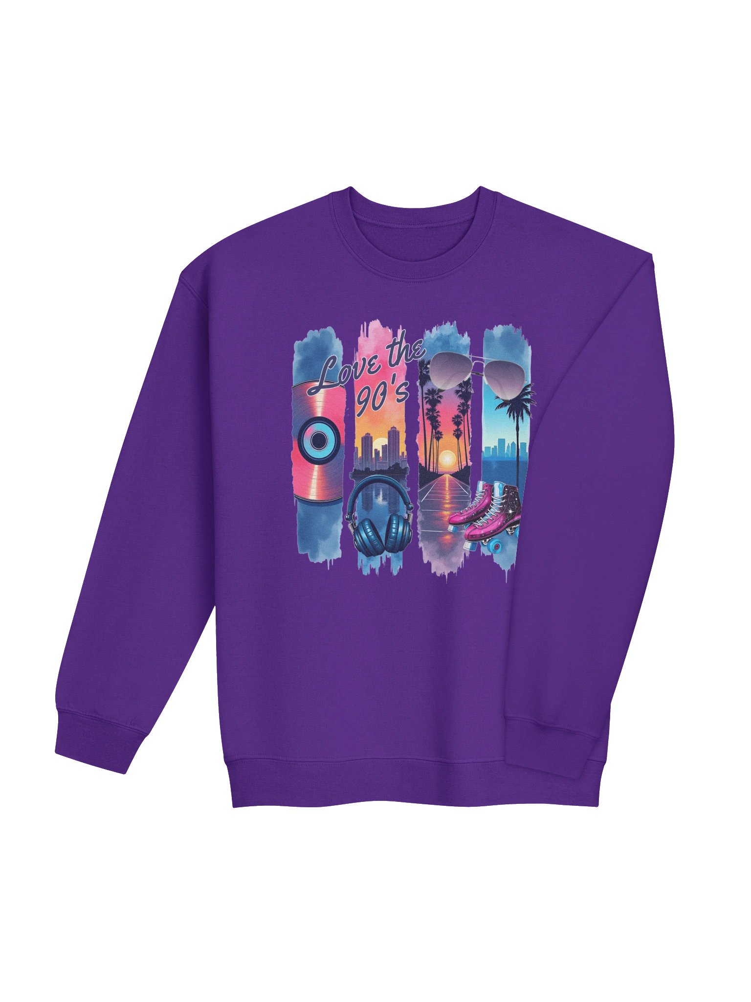 Love the 90s Retro Neon Crewneck product image (35)