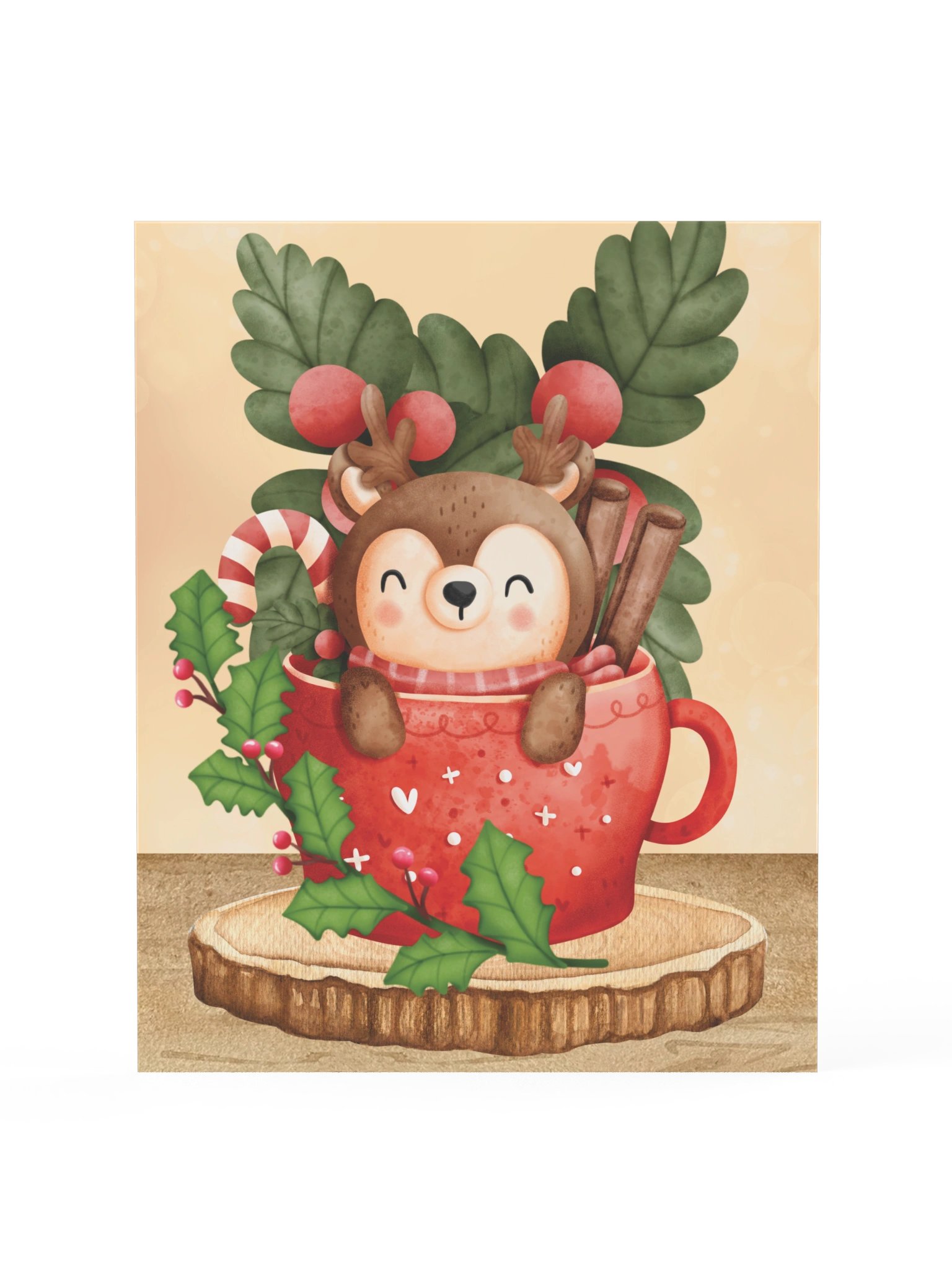 Reindeer Cocoa Christmas Cutie Print product image (2)