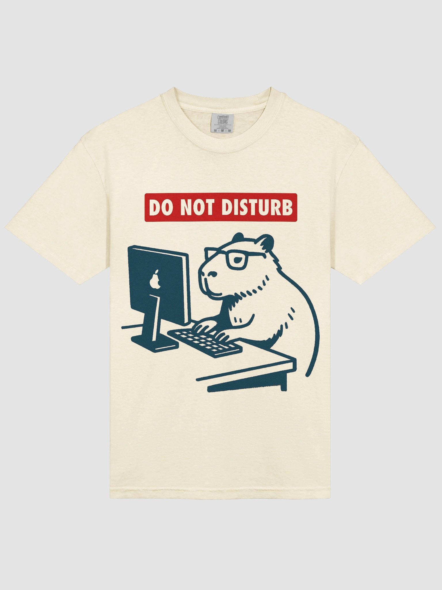 Do Not Disturb Capybara Laptop Tee product image (9)
