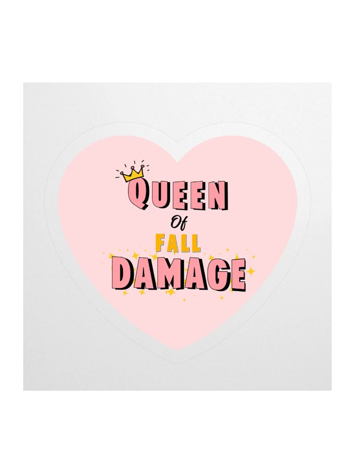 Queen of Fall Damage Vinyl Sticker product image (1)