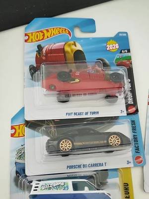 Lucky hunt finally! I especially like the Fiat beast of Turin, a new model release, which seems preety well done and of the hook, which I wasnt expecting from Hot Wheels.  The rest of the models are mostly recolors.