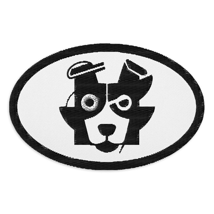 Dapper Dog Embroidered Patch product image (1)