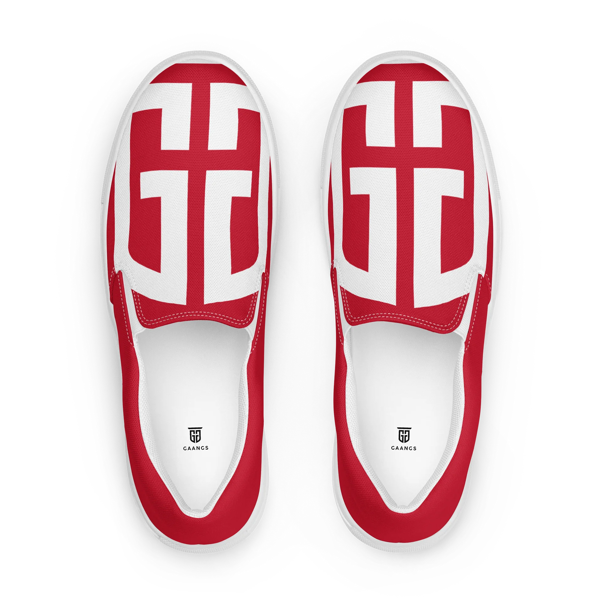 Gaangs Red Slip-On Shoes product image (1)