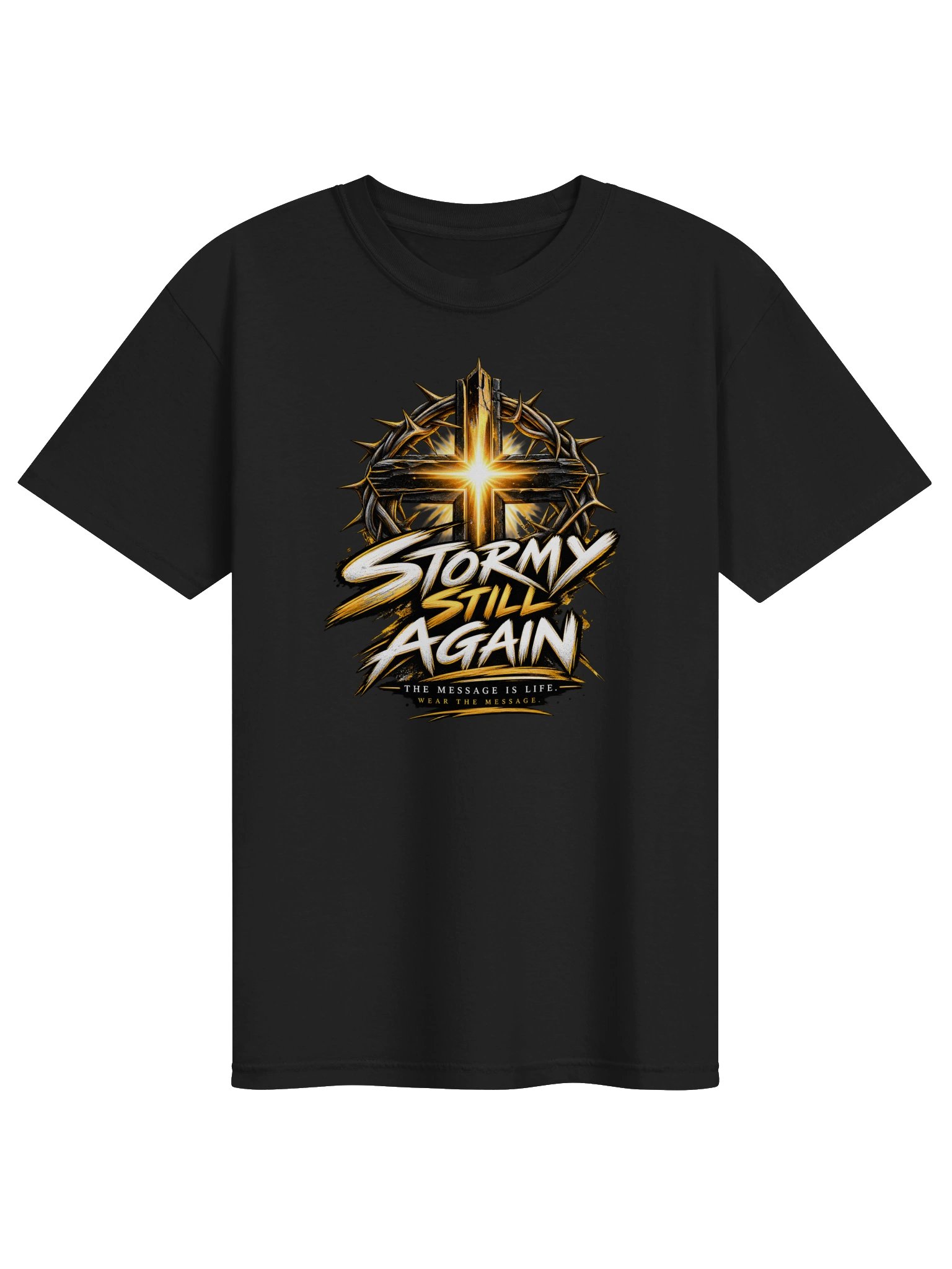 Stormy Still Again Cross Graphic Tee product image (1)