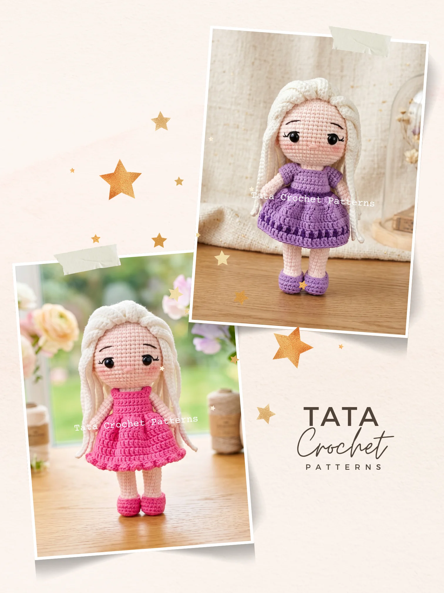 Chibi Doll Amigurumi Crochet Pattern - Bundle 1 | Digital Download PDF product image (3)