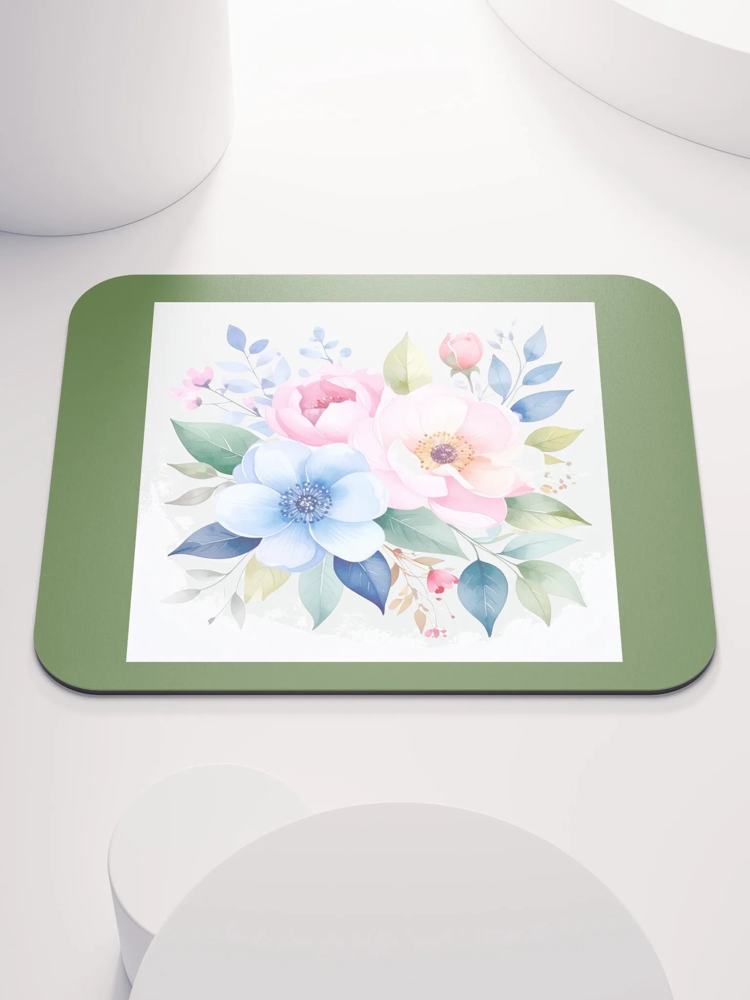Columbia Road Market Mouse Pad (Light Floral) product image (1)
