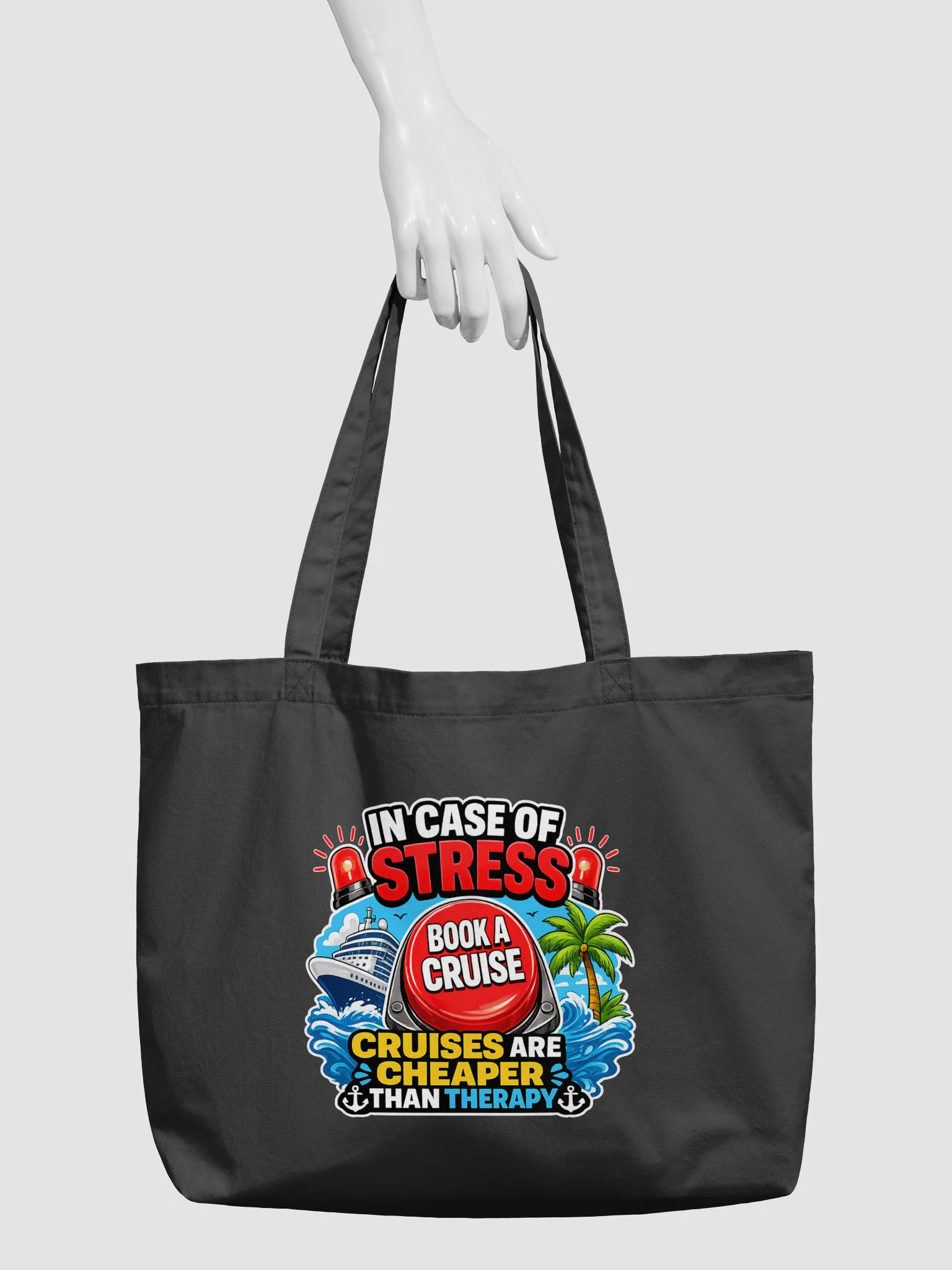 Cruises Are Cheaper Therapy Tote Bag product image (3)