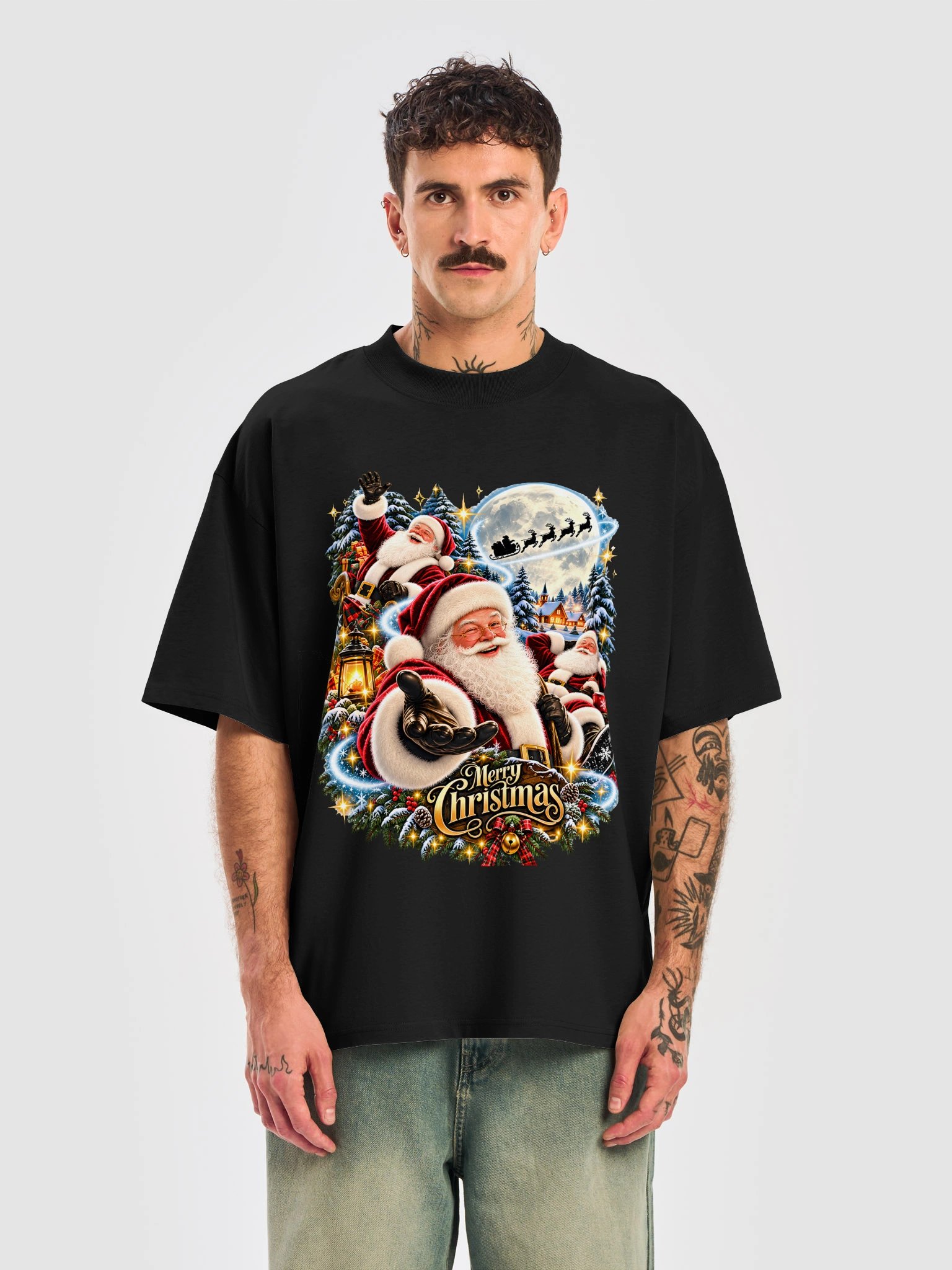Merry Christmas Santa Oversized T-Shirt product image (6)