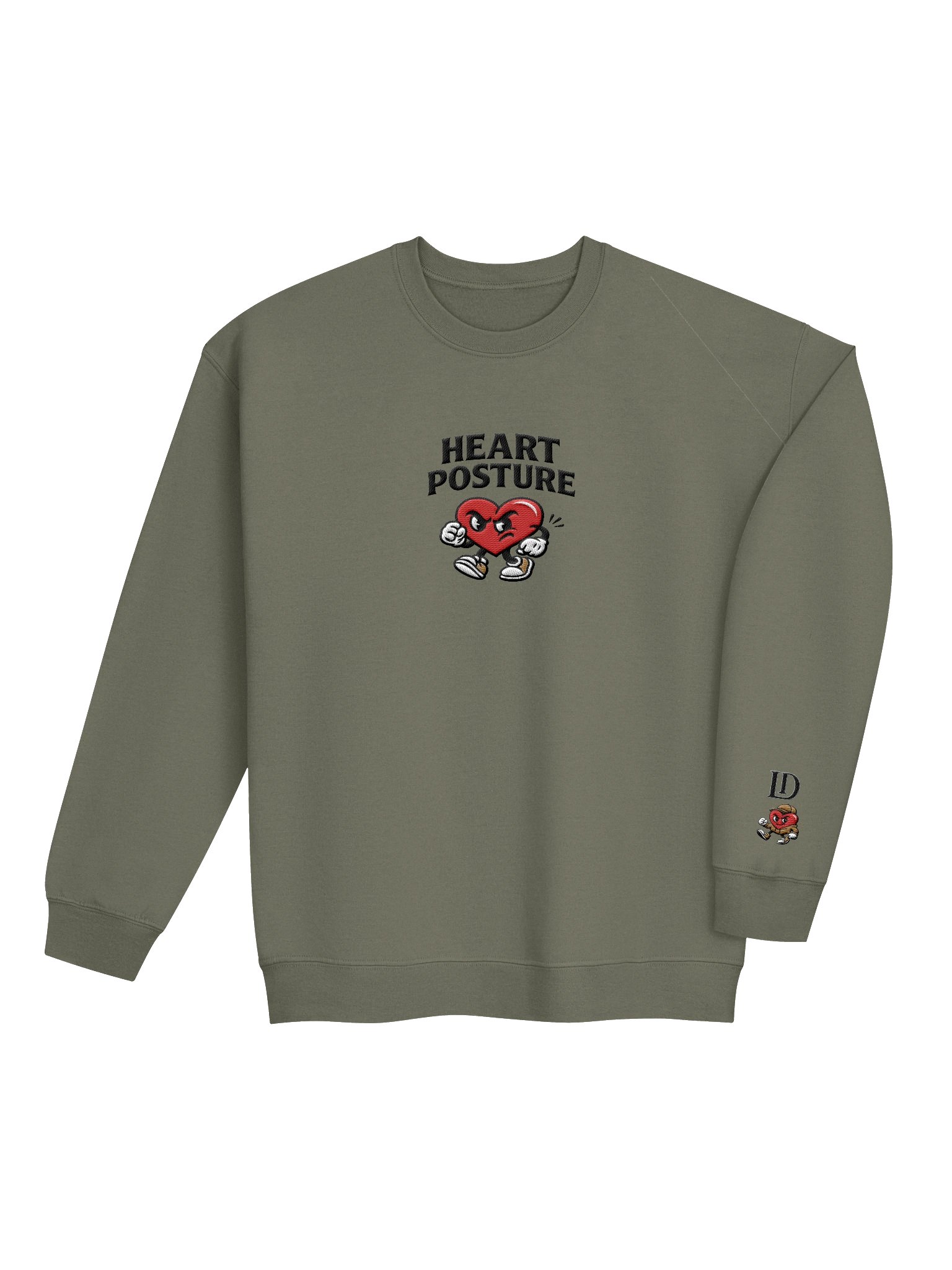 HEART POSTURE STITCH CREWNECK product image (8)