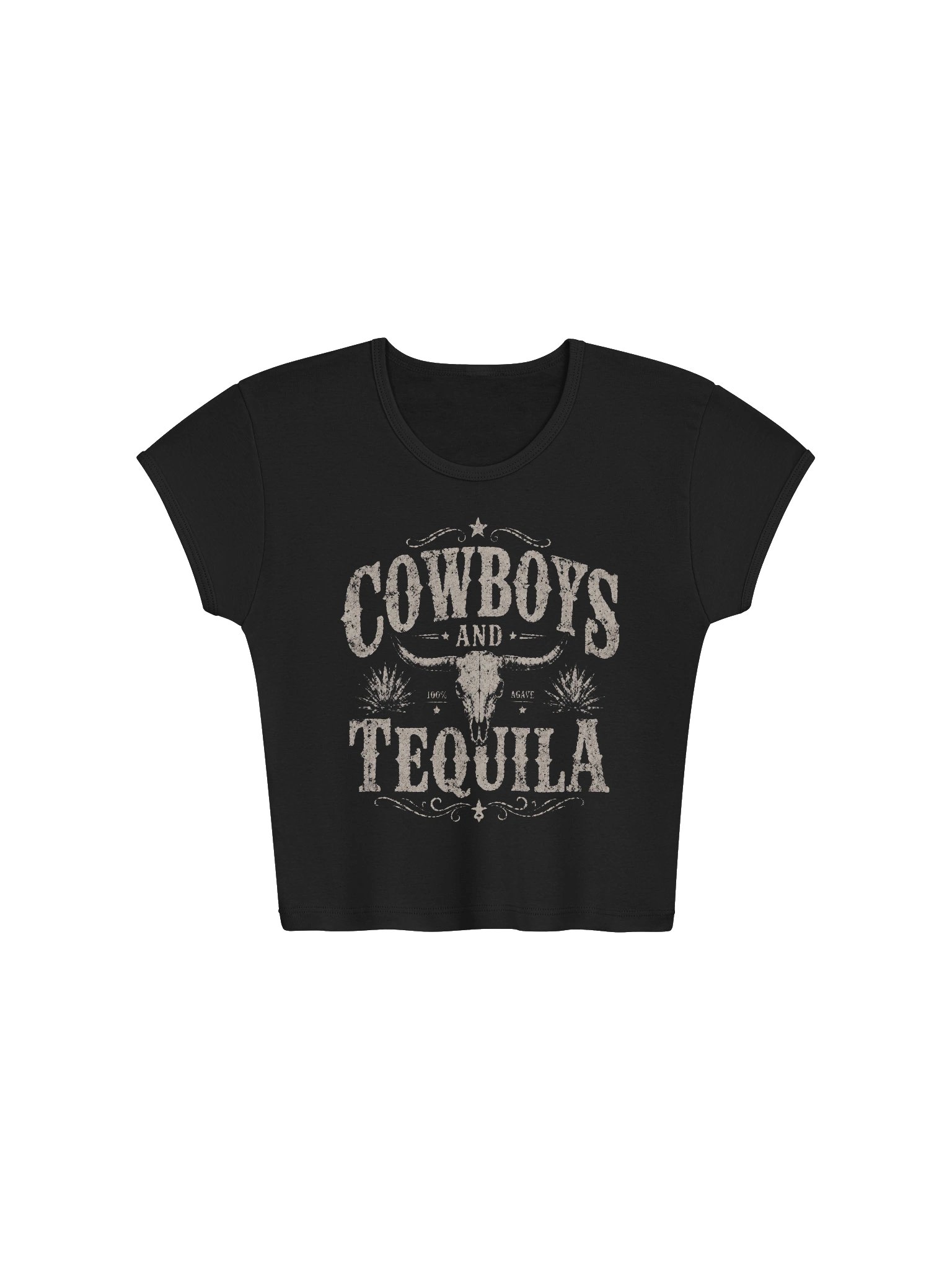 Cowboys and Tequila Vintage Western Tee product image (4)