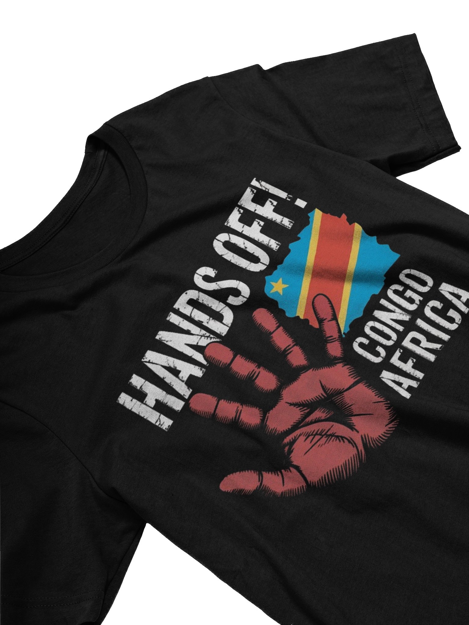 Hands Off Congo Africa African Flag Supersoft T-shirt product image (3)