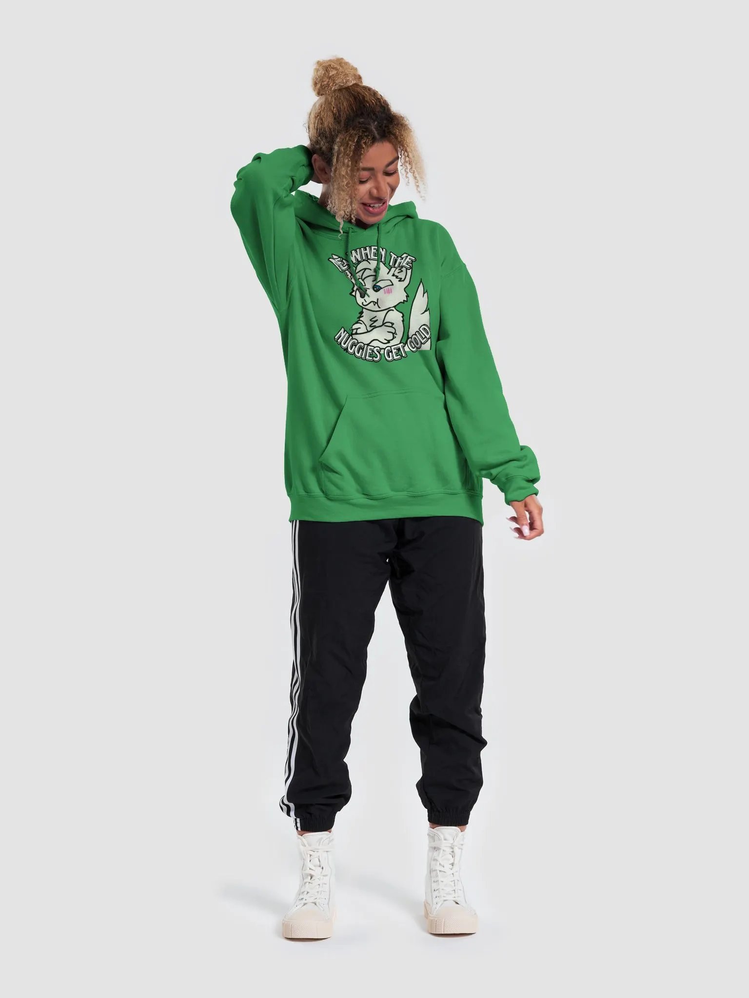 When the nuggies get cold plus sized hoodie product image (25)