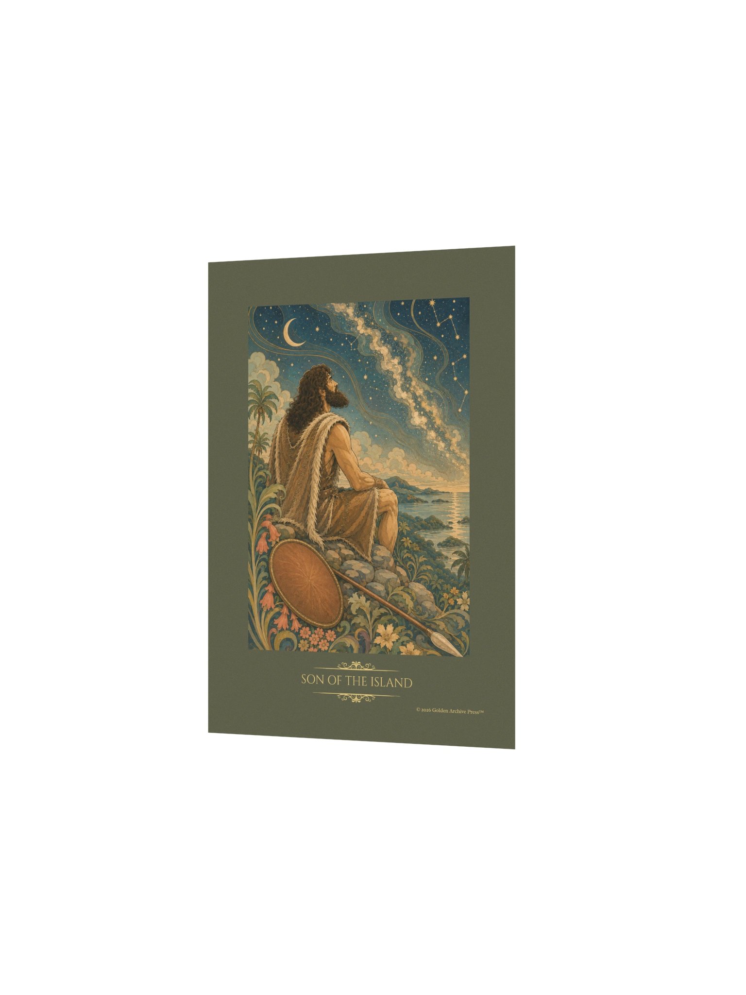 Son of the Island — Art Nouveau Art Print (Man and Stars) product image (12)