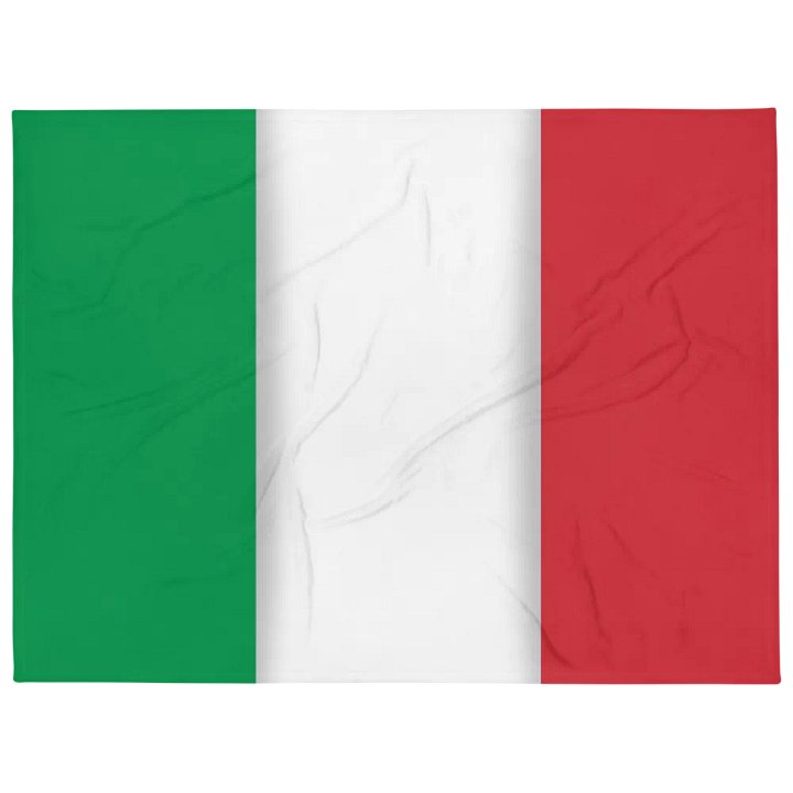 Green White Red Flag Colored Throw Blanket product image (1)