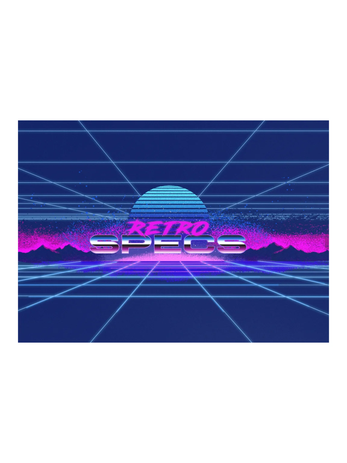 RETRO SPECS: Grid Lanscape Poster product image (1)