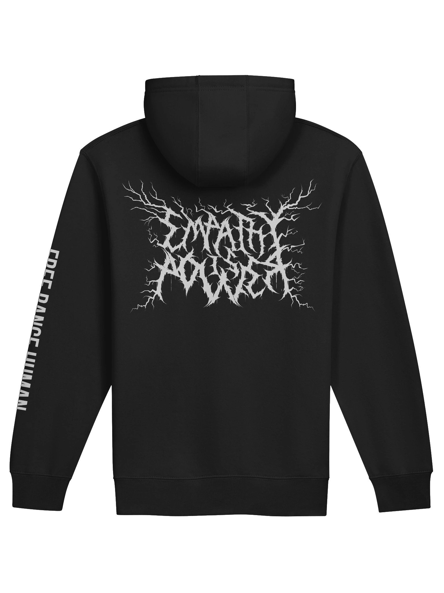 *BRAND NEW* DEATH METAL Flamingo/Empathy is Power Zip-Up Hoodie (WHITE DESIGN) product image (2)