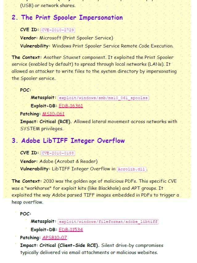 The Ultimate CVE Timeline (2010–2026) Cheat Sheet product image (2)