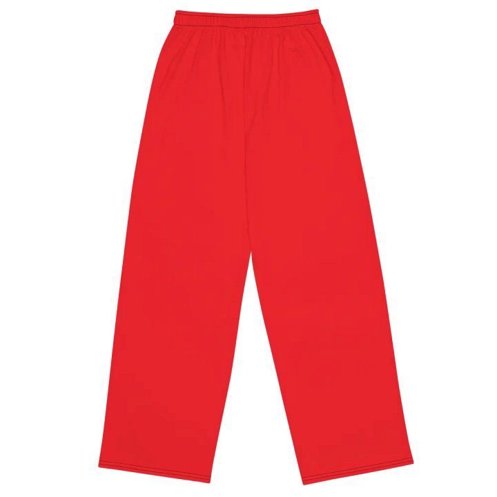Orm Kornnaphat Unisex Wide-Leg Pants (Black & Red) product image (2)