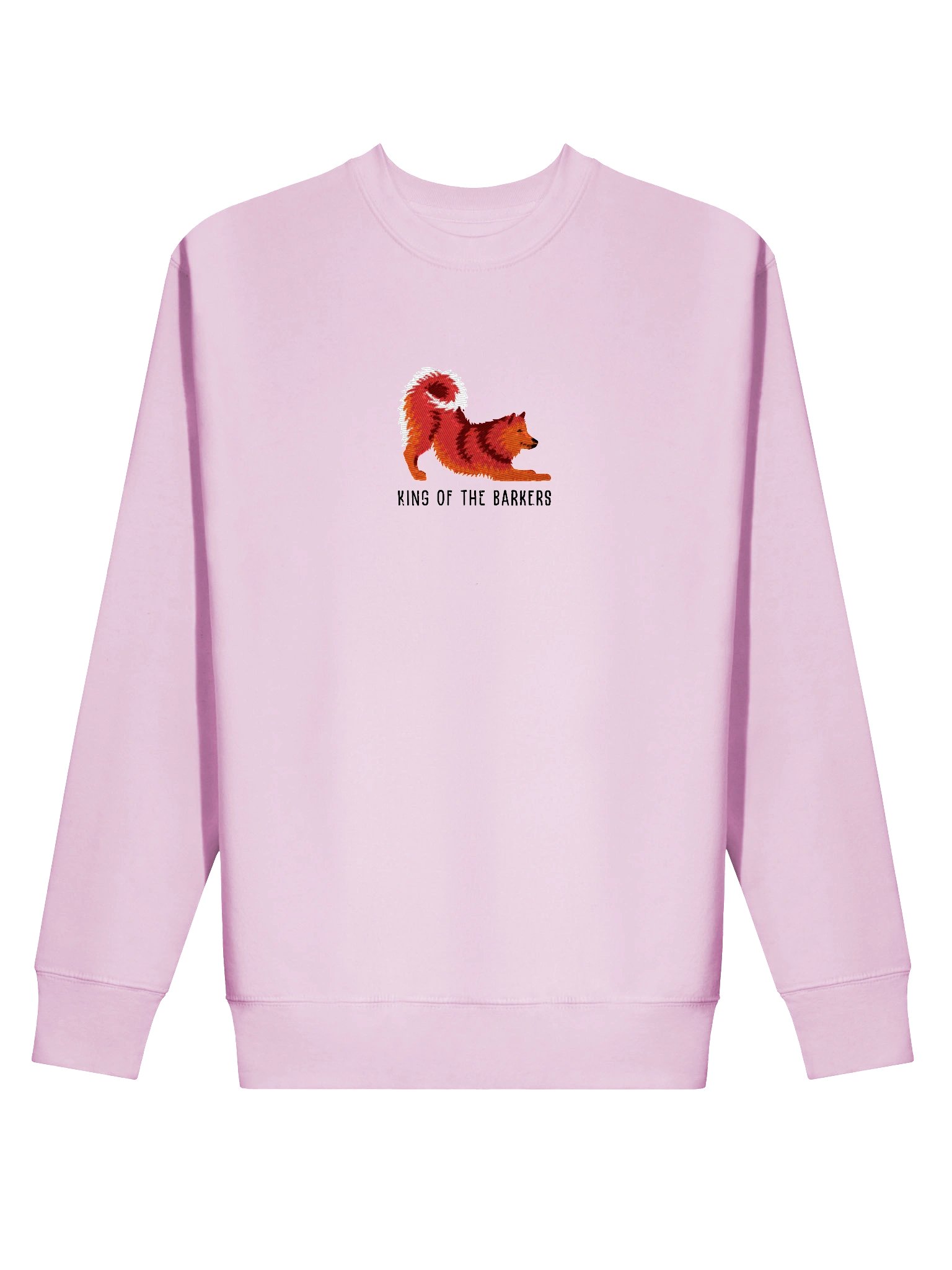 King of the Barkers Sweatshirt (Embroidered) of a Finnish Spitz(Red) product image (58)