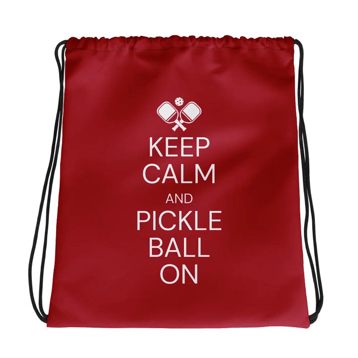 Pickleball On-The-Go Drawstring Bag product image (1)