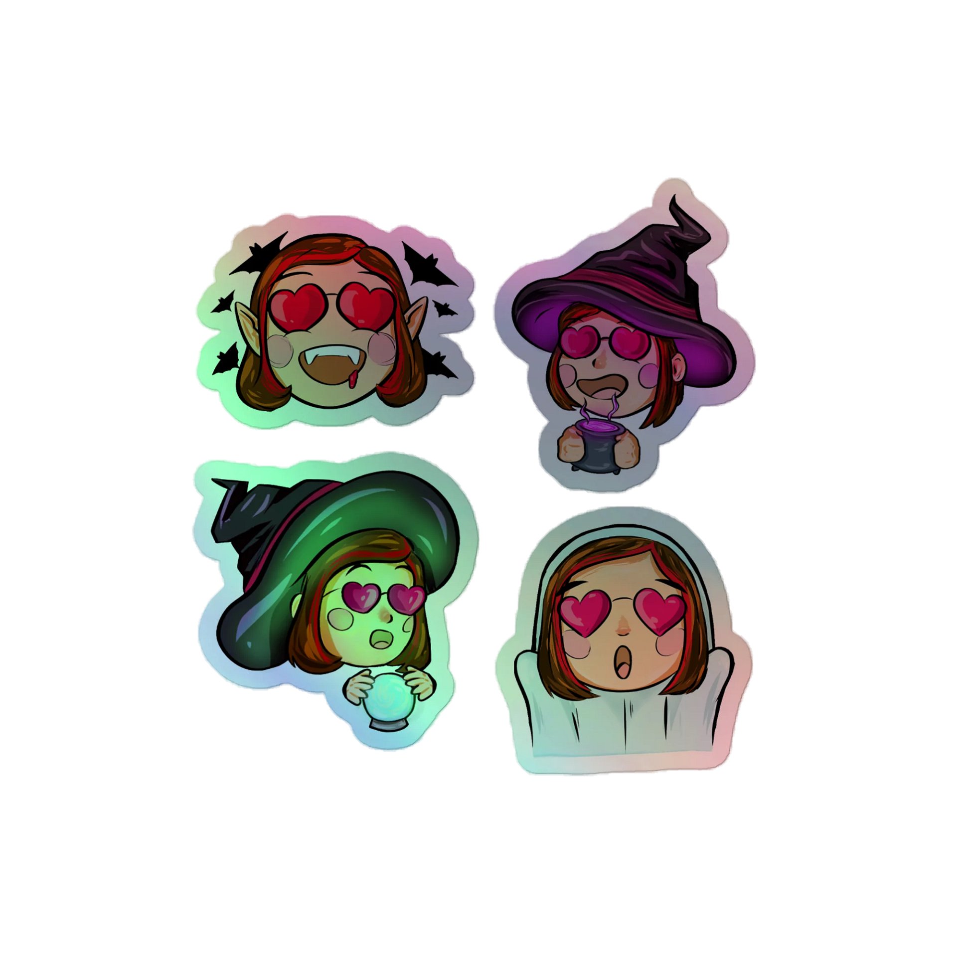 Human1 x Halloween || Holo Kiss-Cut Stickers product image (1)